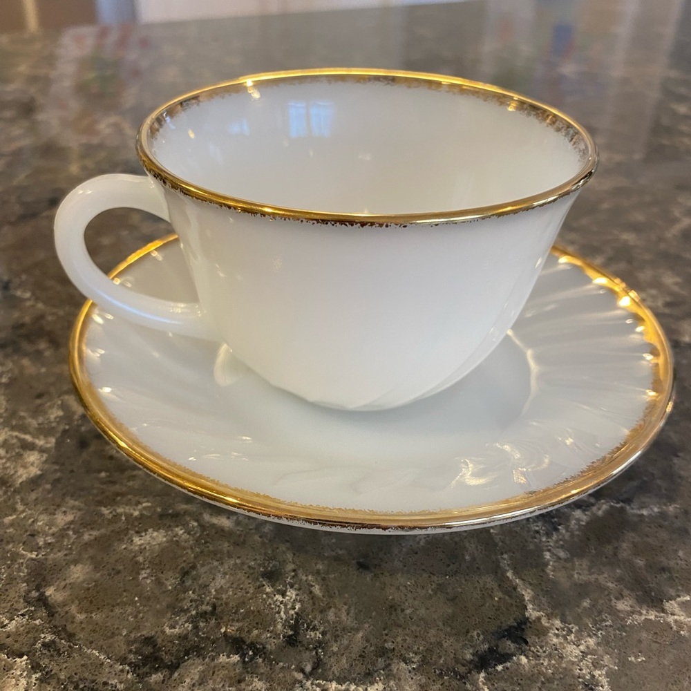 ☕️Fire King Cup & Saucer☕️